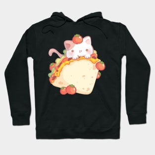 Cute Tortilla Wrap Kitty Hoodie